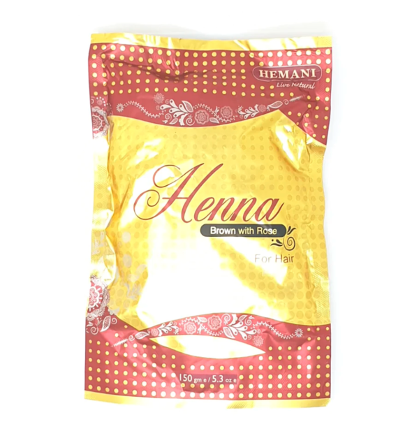 Henna marrón con rosas - 150 g