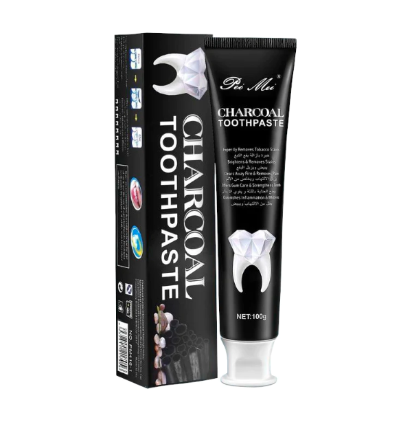 Charcoal whitening toothpaste 