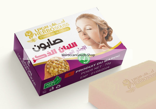 Male frankincense soap for the face